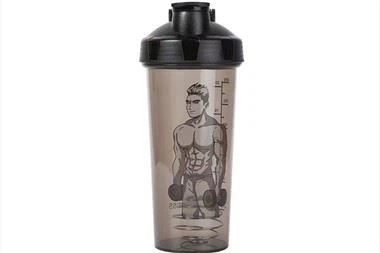 Potel Ddŵr Ysgwydr Protein Gym